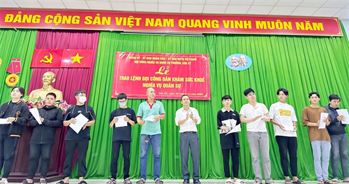 Quận Tân Phú điểm sáng về công tác tuyển quân