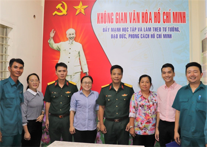 Ban Chỉ huy Quân sự Phường 3, Quận 3: Ra mắt Không gian văn hóa Hồ Chí Minh