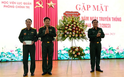 Họp mặt kỷ niệm 75 năm Ngày truyền thống Phòng Chính trị, Học viện Lục quân