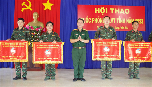 Bộ CHQS tỉnh Tây Ninh bế mạc Hội thao quốc phòng năm 2023