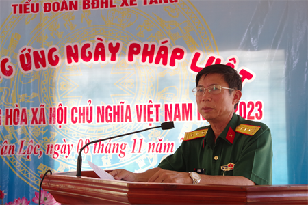 Trường bắn Quốc gia khu vực 3 hưởng ứng Ngày Pháp luật Việt Nam