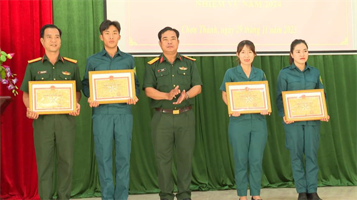 Thị xã Chơn Thành tổng kết công tác quân sự quốc phòng năm 2023