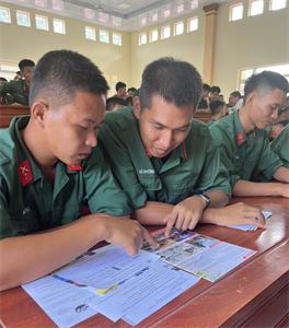 Tỉnh Bình Phước tư vấn học nghề cho chiến sĩ chuẩn bị xuất ngũ năm 2024