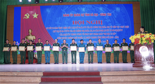 Đảng ủy Quân sự tỉnh Bà Rịa - Vũng Tàu sơ kết 3 năm thực hiện Kết luận số 01 của Bộ Chính trị