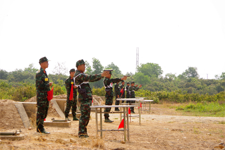 Bộ CHQS tỉnh Long An khai mạc hội thao bắn súng quân dụng năm 2024