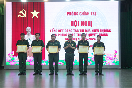 Phòng Chính trị, Bộ CHQS tỉnh Tây Ninh tổ chức Hội nghị tổng kết công tác thi đua, khen thưởng và Phong trào Thi đua Quyết thắng giai đoạn 2019-2024