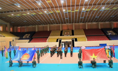 Tăng cường luyện tập phục vụ Giải bóng chuyền nam Quân đội các nước ASEAN
