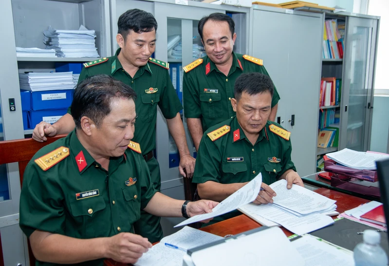 Đoàn công tác Quân khu 7 kiểm tra tại Bộ Chỉ huy Quân sự tỉnh Tây Ninh