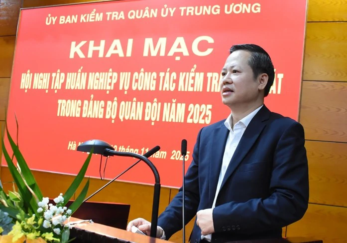 Khai giảng Hội nghị tập huấn nghiệp vụ công tác Kiểm tra, giám sát trong Đảng bộ Quân đội năm 2025