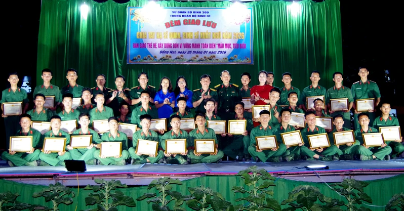 Trung đoàn 31, Sư đoàn 309 tổ chức đêm giao lưu chia tay HSQ, BS xuất ngũ năm 2026