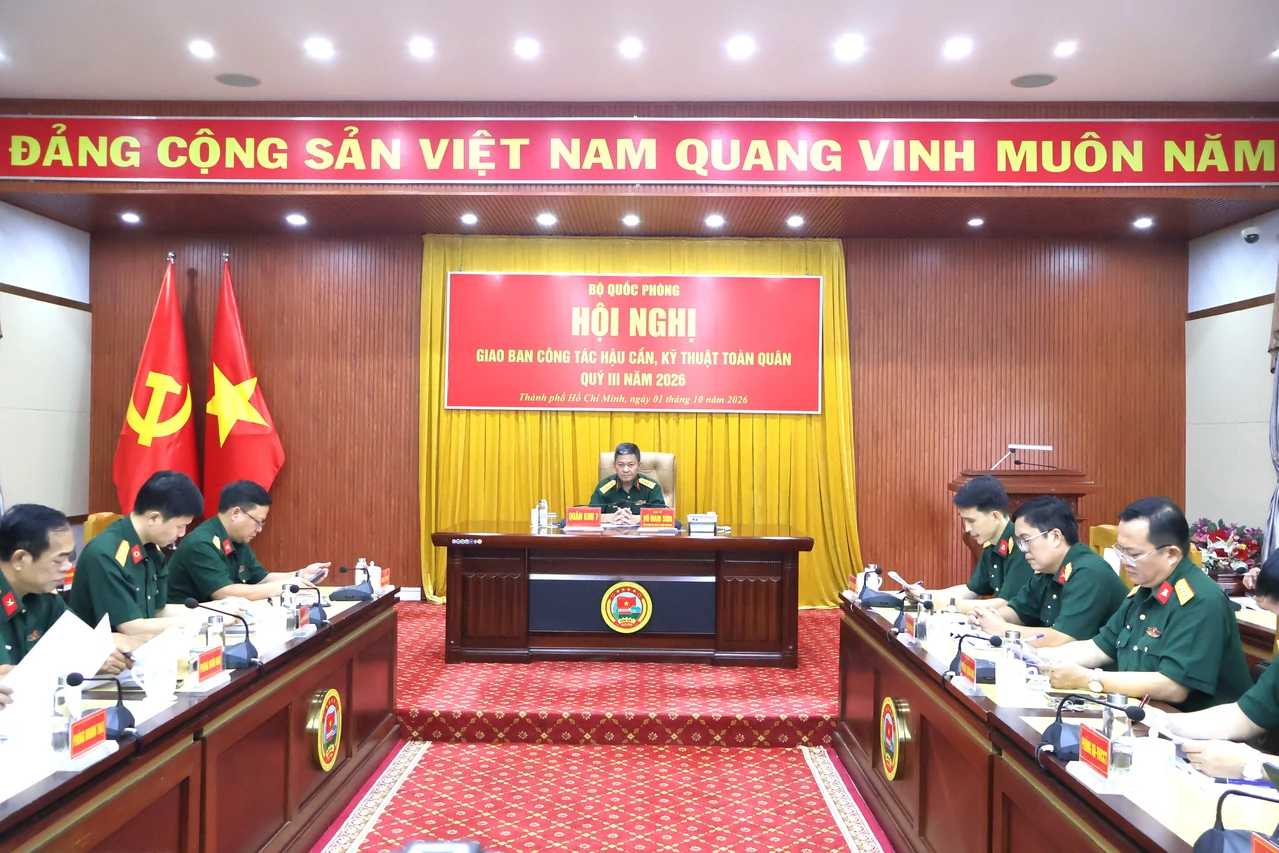 Bộ Quốc phòng giao ban công tác hậu cần, kỹ thuật toàn quân quý III năm 2026