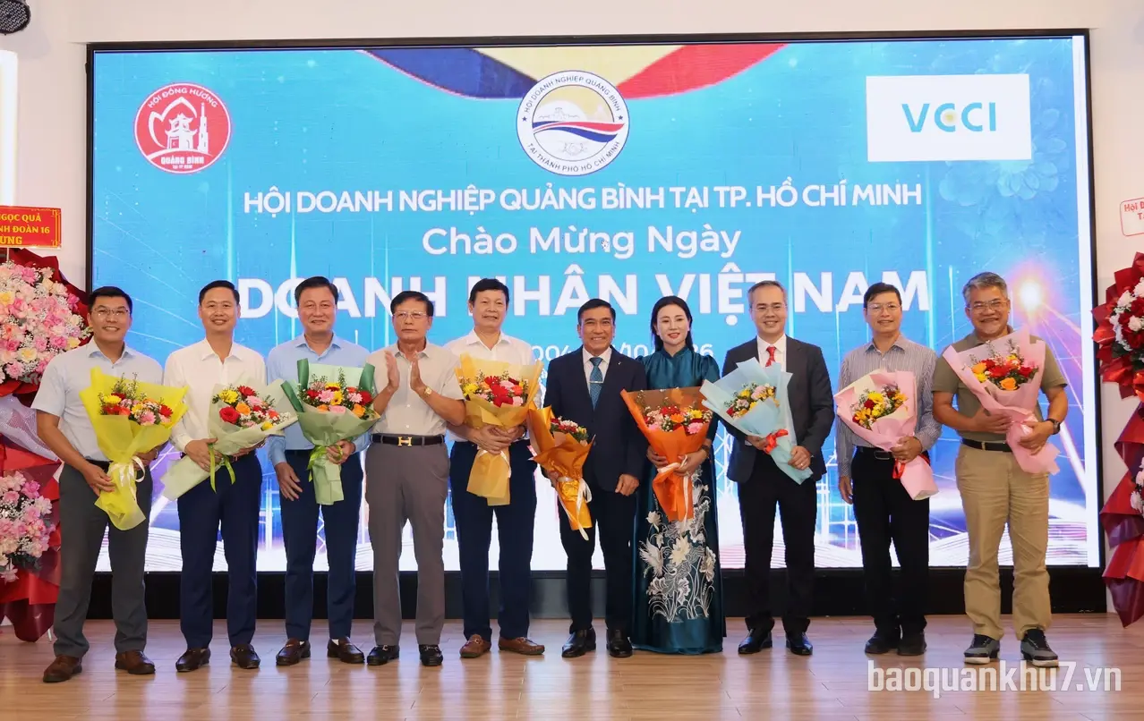 Hội Doanh nghiệp Quảng Bình tại Thành phố Hồ Chí Minh gặp mặt chào mừng Ngày Doanh nhân Việt Nam