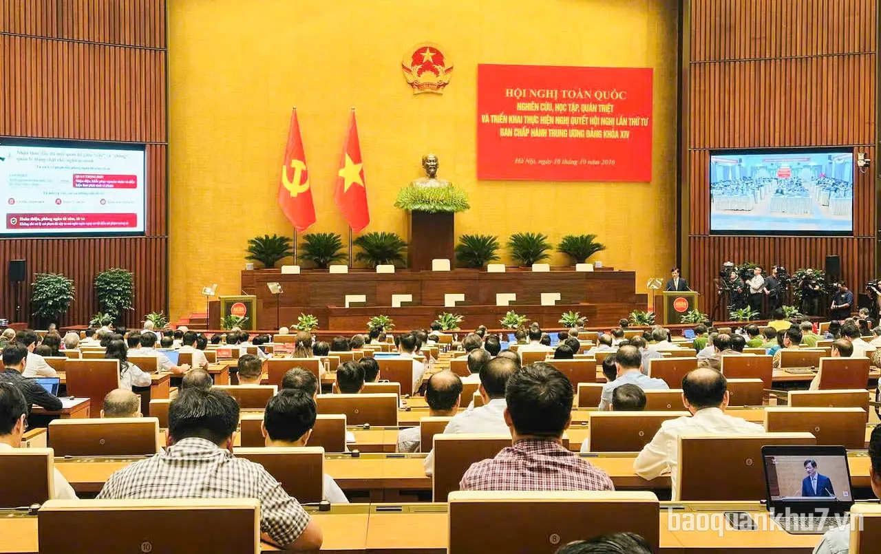 Hội nghị toàn quốc nghiên cứu, học tập, quán triệt Nghị quyết Trung ương 4 khóa XIV