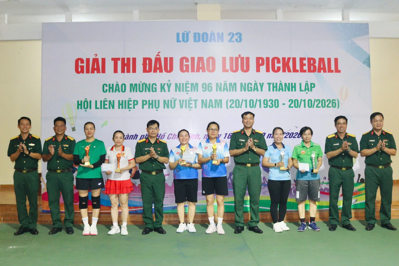 Giải thi đấu giao lưu Pickleball chào mừng Ngày thành lập Hội LHPN Việt Nam
