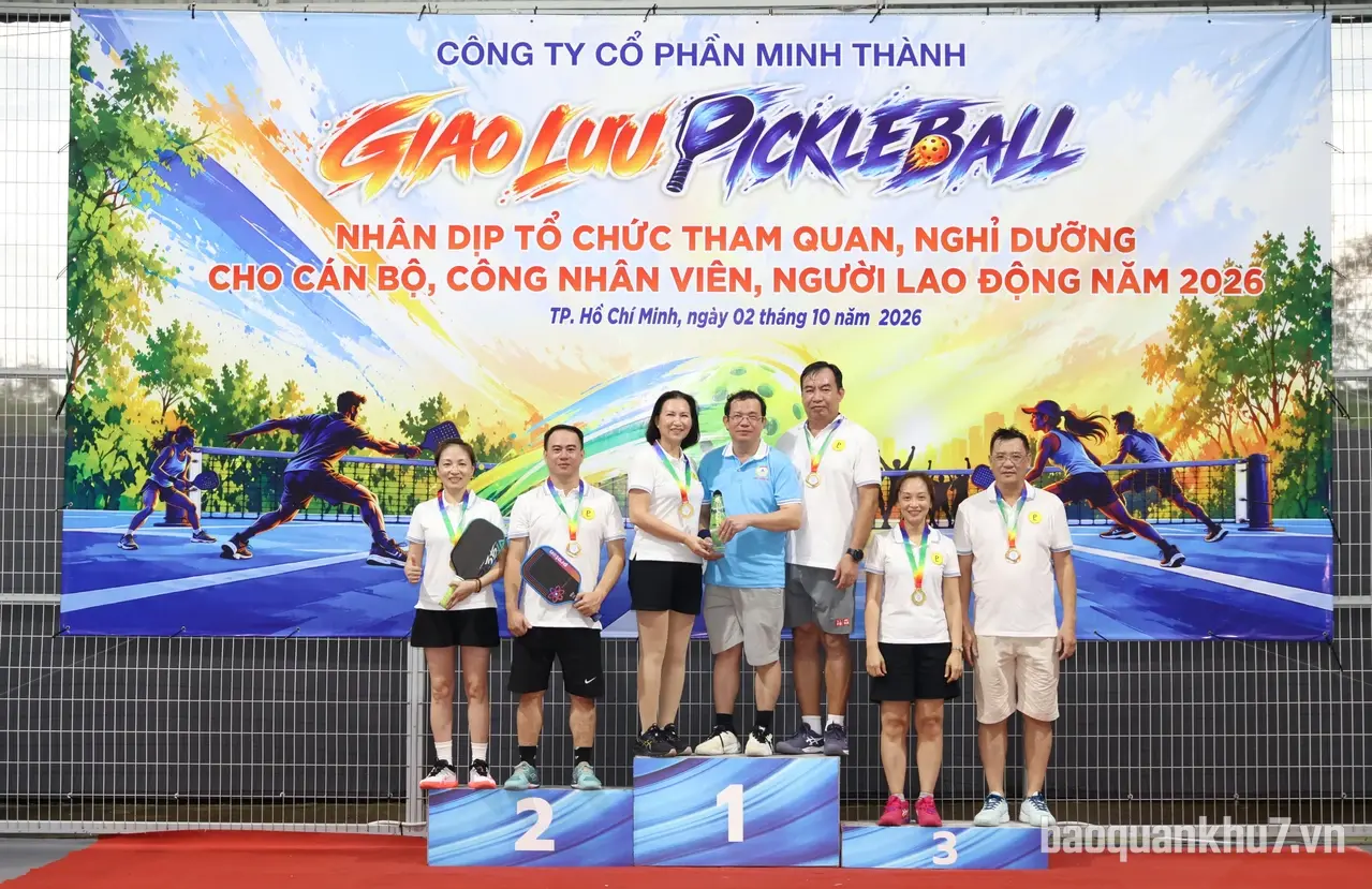Sôi nổi giải giao lưu Pickleball Công ty Cổ phần Minh Thành năm 2026
