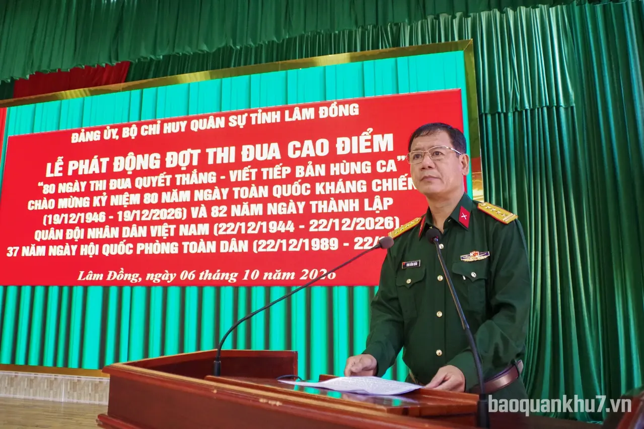 LLVT tỉnh Lâm Đồng thi đua cao điểm “80 ngày thi đua Quyết thắng - Viết tiếp bảng hùng ca”