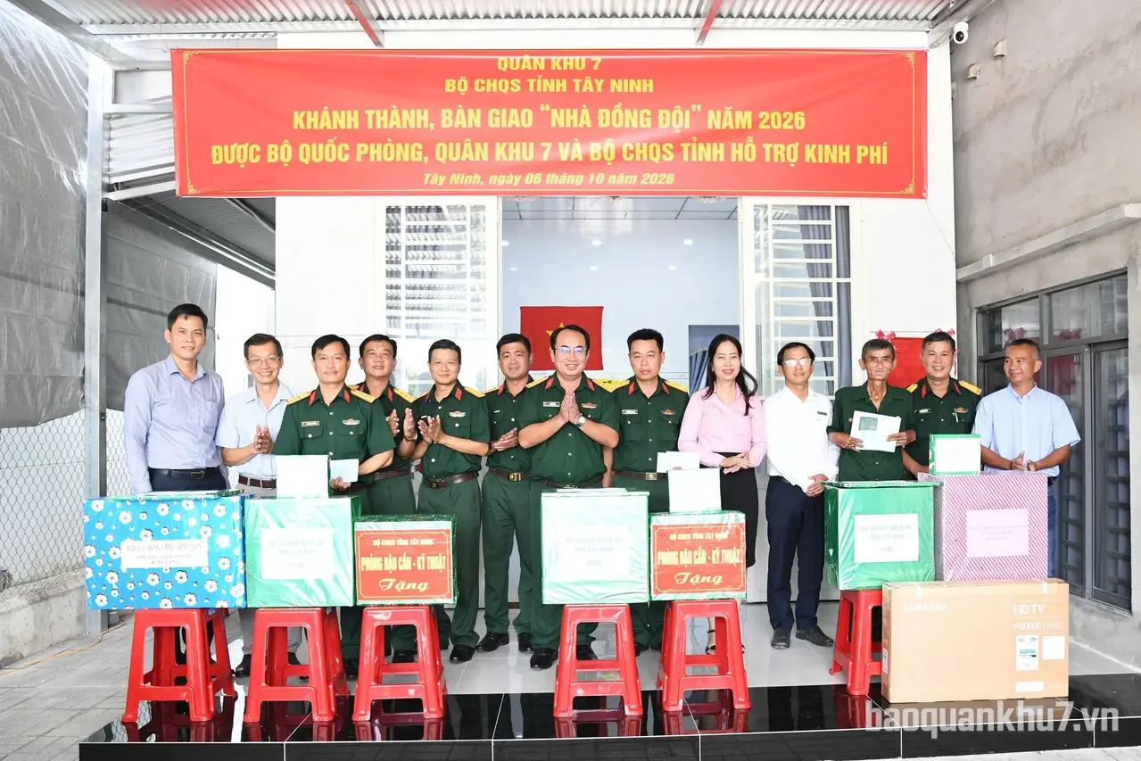 Bộ CHQS tỉnh Tây Ninh: Khánh thành, bàn giao “Nhà đồng đội”