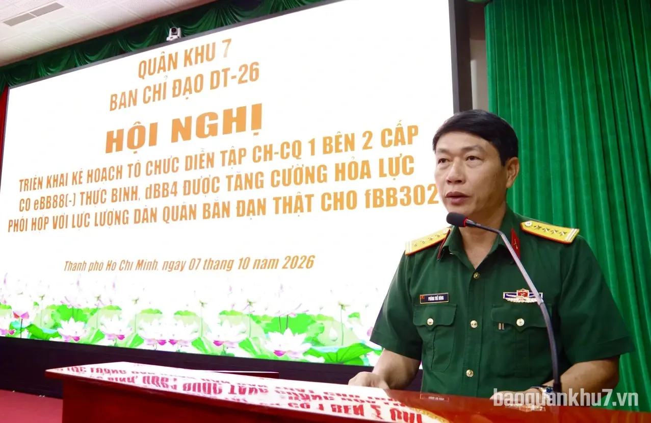 Quân khu 7 triển khai kế hoạch diễn tập đối với Sư đoàn 302
