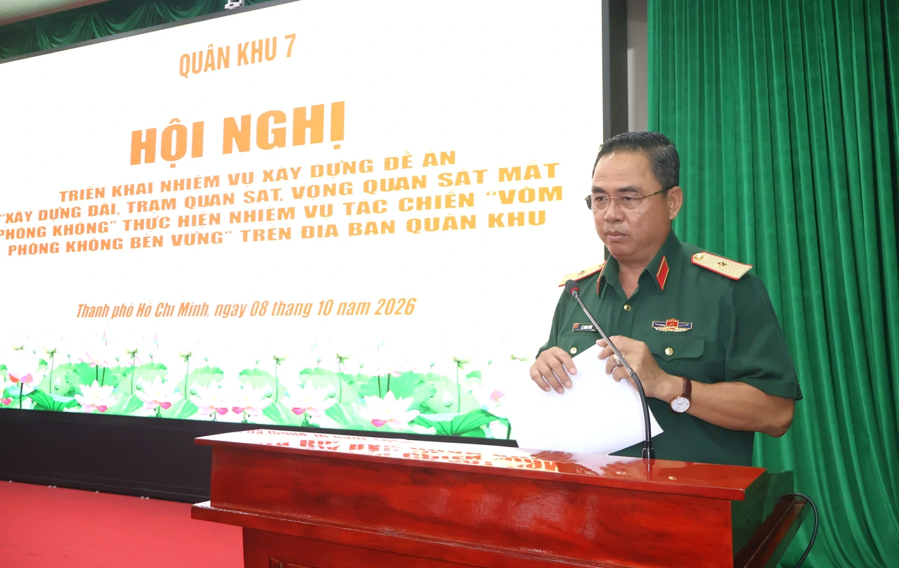 Quân khu 7 triển khai nhiệm vụ xây dựng đề án “Xây dựng đài, trạm quan sát, vọng quan sát mắt phòng không”