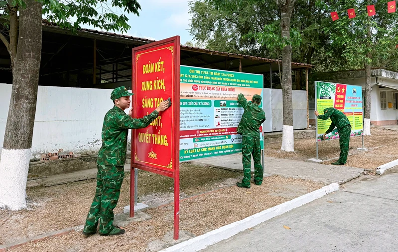 Bộ đội Biên phòng tỉnh Tây Ninh chuẩn bị tốt cho huấn luyện chiến sĩ mới năm 2026
