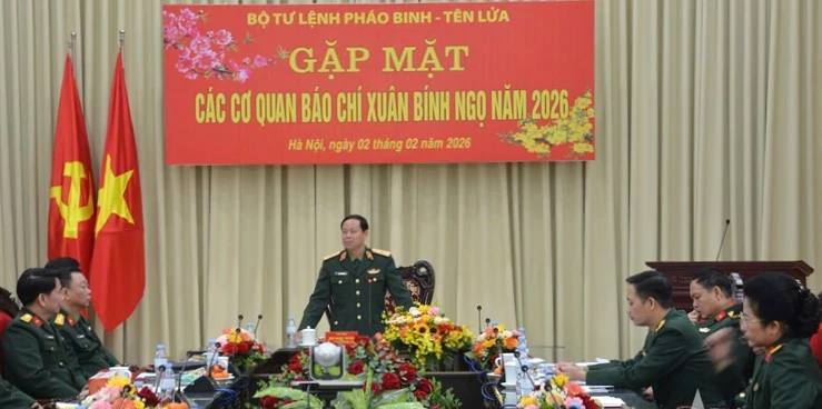 Bộ Tư lệnh Pháo binh - Tên lửa gặp mặt báo chí Xuân Bính Ngọ 2026
