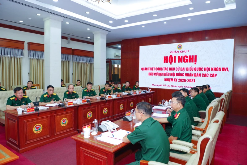 Quân khu 7 quán triệt, triển khai công tác bầu cử đại biểu Quốc hội khóa XVI và đại biểu Hội đồng nhân dân các cấp nhiệm kỳ 2026-2031