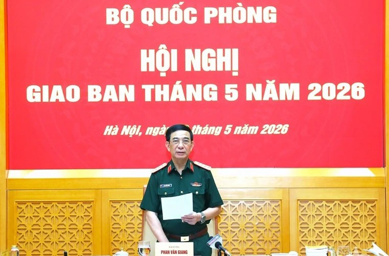 Đại tướng Phan Văn Giang chủ trì Hội nghị giao ban toàn quân tháng 5