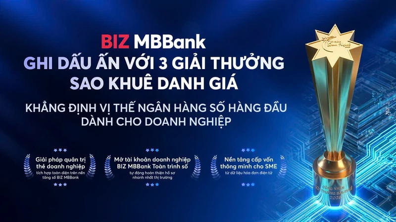 MB ghi dấu ấn với 5 giải thưởng Sao Khuê 2026 
