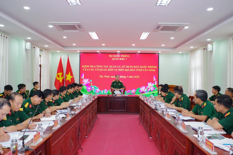Quân khu 7 kiểm tra công tác quản lý, sử dụng đất quốc phòng tại Tây Ninh