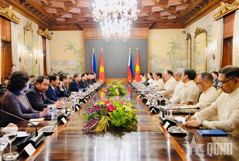 Tổng Bí thư, Chủ tịch nước Tô Lâm hội đàm với Tổng thống Philippines Ferdinand Romualdez Marcos Jr.