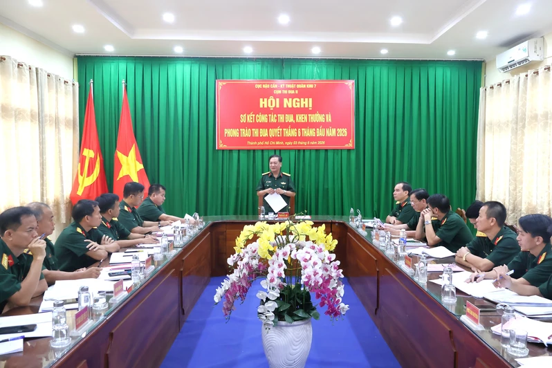 Cụm thi đua 2 Cục Hậu cần – Kỹ thuật Quân khu sơ kết 6 tháng đầu năm 2026