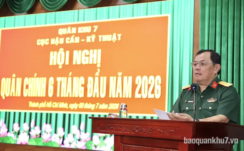 Cục Hậu cần - Kỹ thuật Quân khu 7 tổ chức Hội nghị Quân chính 6 tháng đầu năm 
