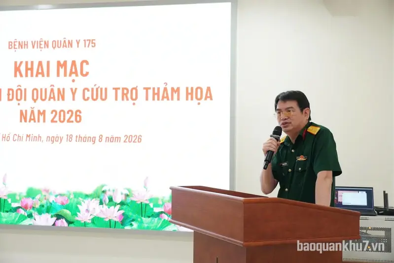 Bệnh viện Quân y 175 huấn luyện đội quân y cứu trợ thảm họa