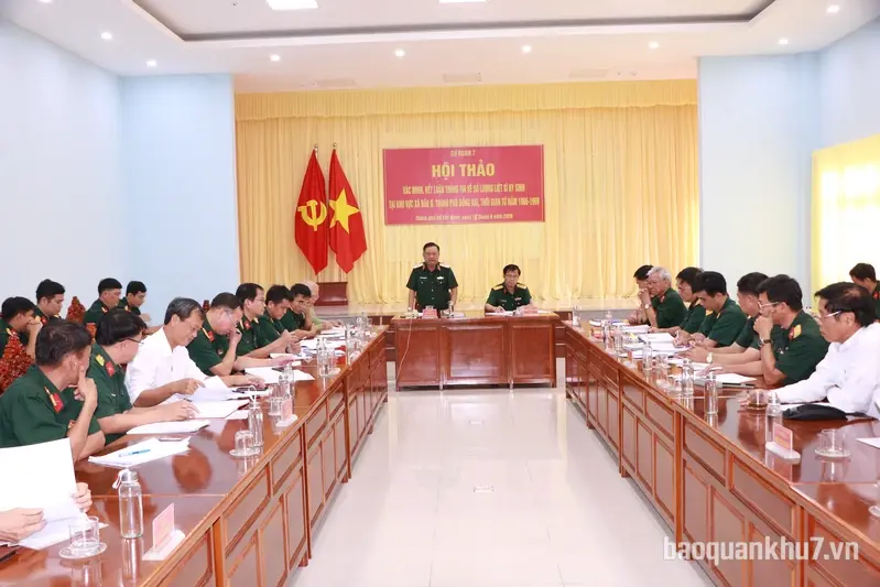 Sư đoàn 7 tổ chức hội thảo xác minh, kết luận thông tin về số lượng liệt sĩ hy sinh tại khu vực xã Đăk Ơ