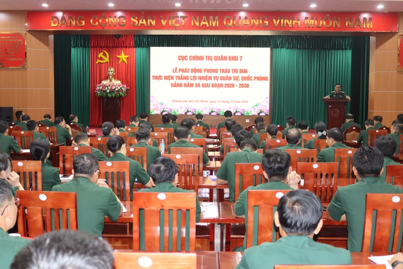 Cục Chính trị Quân khu 7 phát động thi đua thực hiện thắng lợi nhiệm vụ quân sự, quốc phòng
