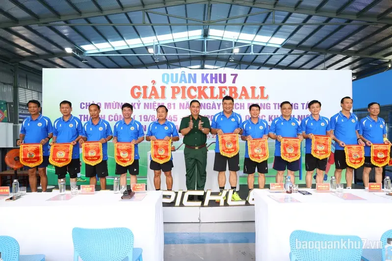 Quân khu 7 tổ chức giải Pickleball chào mừng kỷ niệm 81 năm Cách mạng Tháng Tám và Quốc khánh nước CHXHCN Việt Nam