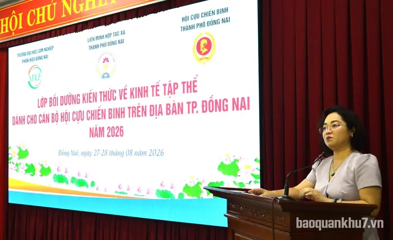 Hơn 100 cán bộ Cựu chiến binh tham gia bồi dưỡng kiến thức kinh tế tập thể