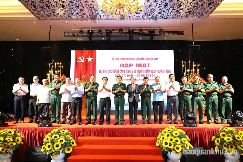 Bộ Tổng Tham mưu Quân đội nhân dân Việt Nam gặp mặt kỷ niệm 81 năm ngày truyền thống 