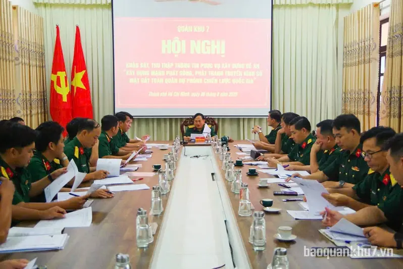 Quân khu 7 khảo sát xây dựng mạng phát sóng, phát thanh, truyền hình số mặt đất tại Trung đoàn 271