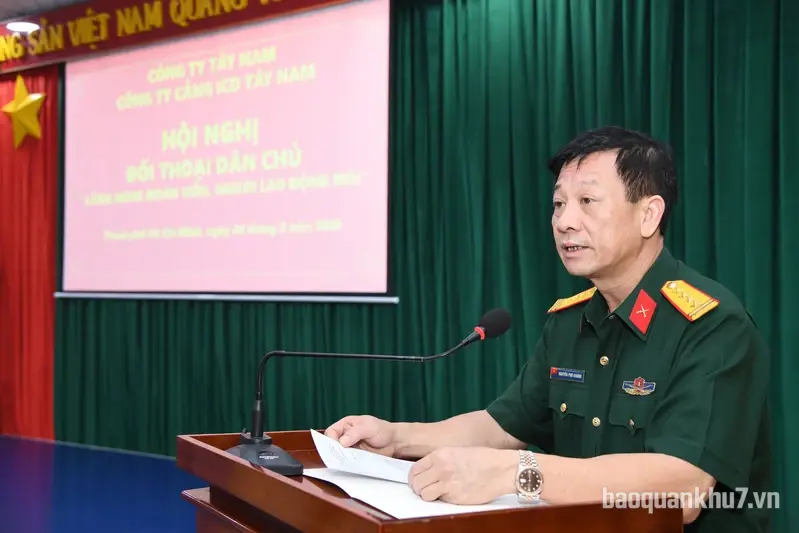 Công ty Cảng ICD Tây Nam đối thoại dân chủ với đoàn viên, người lao động