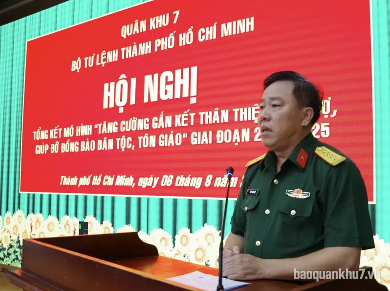 Bộ Tư lệnh TP. HCM tăng cường gắn kết thân thiện, hỗ trợ, giúp đỡ đồng bào dân tộc, tôn giáo
