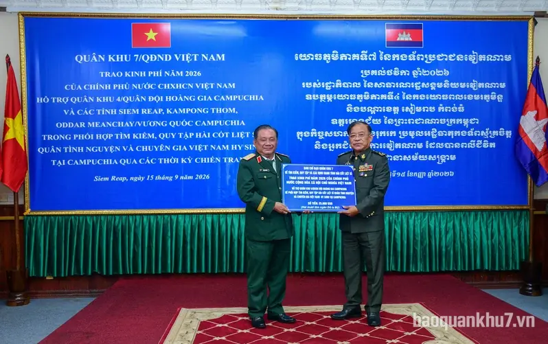 Quân khu 7 thống nhất giải pháp đẩy nhanh tìm kiếm hài cốt liệt sĩ trên địa bàn Quân khu 4, Quân đội Hoàng gia Campuchia