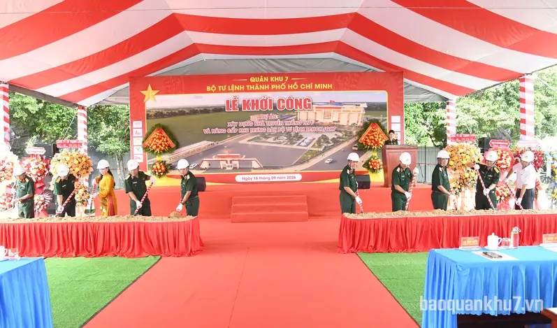 Khởi công xây dựng Nhà truyền thống LLVT và nâng cấp khu trưng bày Bộ Tư lệnh Thành phố Hồ Chí Minh 
