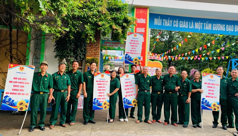 Hội Cựu chiến binh phường Phú Lợi tích cực hưởng ứng Lễ ra quân phòng, chống ma túy