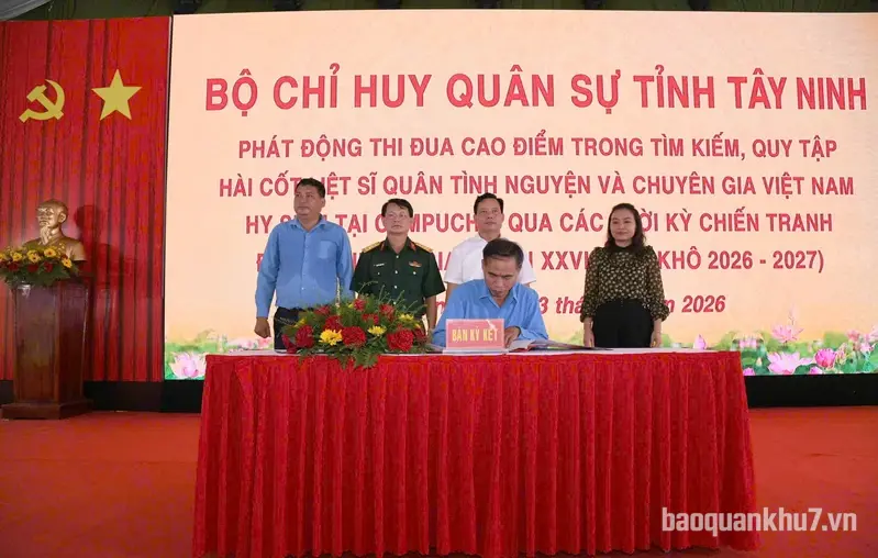 Tỉnh Tây Ninh phát động thi đua cao điểm tìm kiếm, quy tập hài cốt liệt sĩ