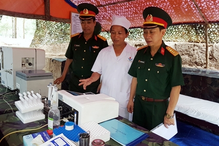 Cục Quân y, Tổng cục Hậu cần kiểm tra trạm quân y sư đoàn bộ binh đủ quân năm 2018