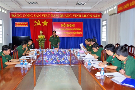 Cụm thi đua các cơ quan Bộ CHQS tỉnh Tây Ninh tổng kết thi đua năm  2018