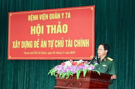 Bệnh viện Quân y 7A, Cục Hậu cần Quân khu - Hội thảo xây dựng đề án tự chủ về tài chính