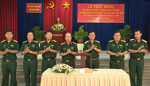LLVT tỉnh Bình Dương với “Tháng hành động kiểu mẫu”