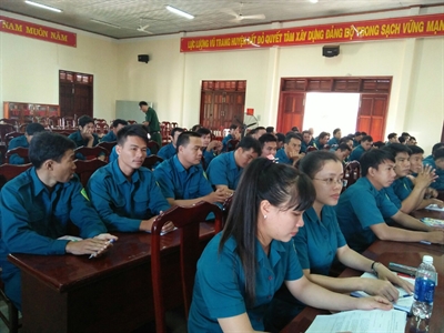 Huyện Đất Đỏ, tỉnh BR-VT tập huấn cán bộ huấn luyện cấp xã